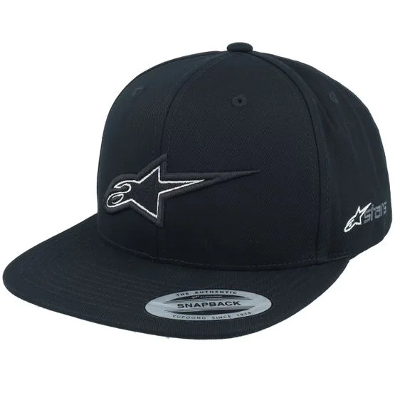 Alpinestars - Thickness Hat Black Snapback Snapback Black Cap - @ Hatstore
