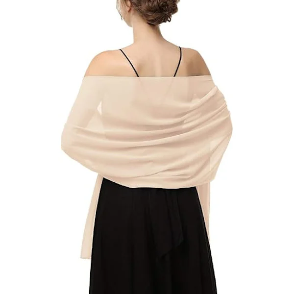 Chiffon Scarves Wraps for Wedding Bridal Party Evening Dress and Special Occasion Dresses