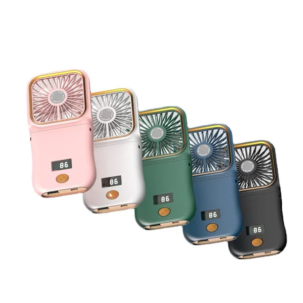 Mini Portabel Handhållen Fläkt, USB Uppladdningsbar Vikbar Portabel Fläkt, 3 Hastigheter Liten Portabel Fläkt, Kraftfull Portabel Fläkt för Kontor, 