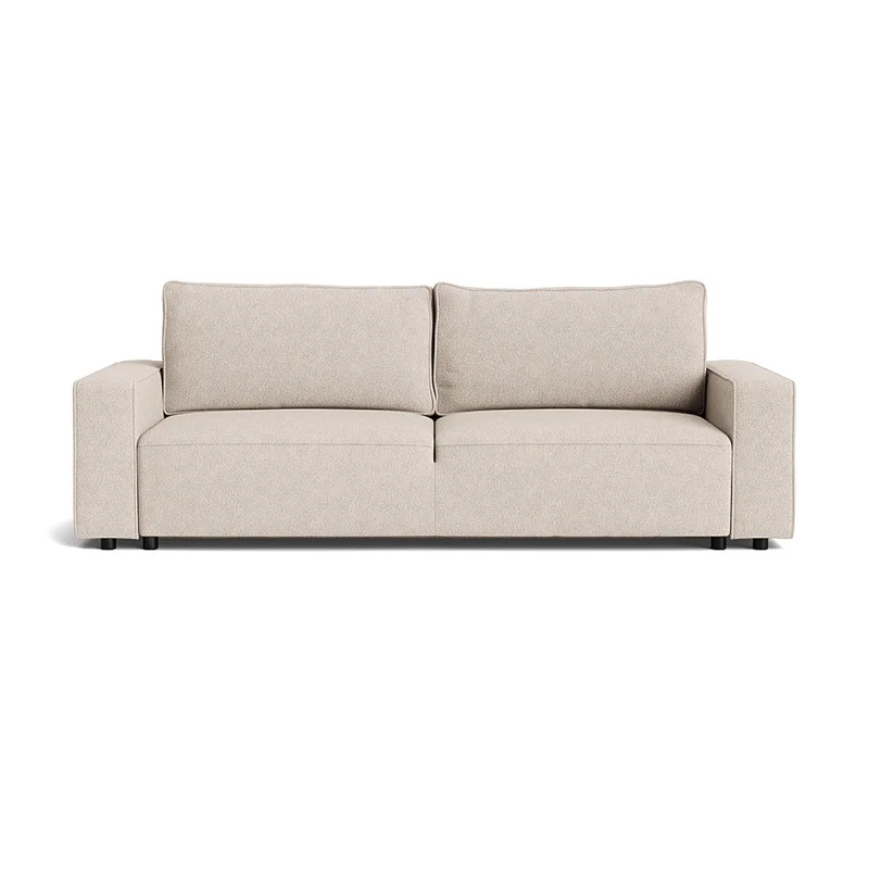 Venice 3-Sitzer-Schlafsofa, Stauraum, Aragon Beige, Modernes Design mit Bettkasten, Komfortable Polsterung, Langlebiger Bezug, 90cm Tiefe