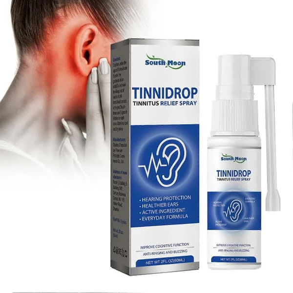 60 ml Tinnitus Relief Spray Snabbtorkande Formula Öronrengöringslösning för Män Kvinnor Vuxna Äldre