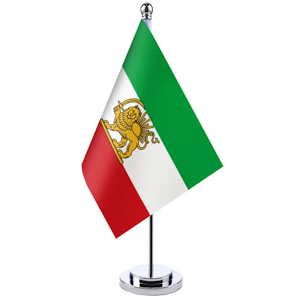 Iran flagg bordflagg liten enkeltstangs flaggstativ borddekorasjon