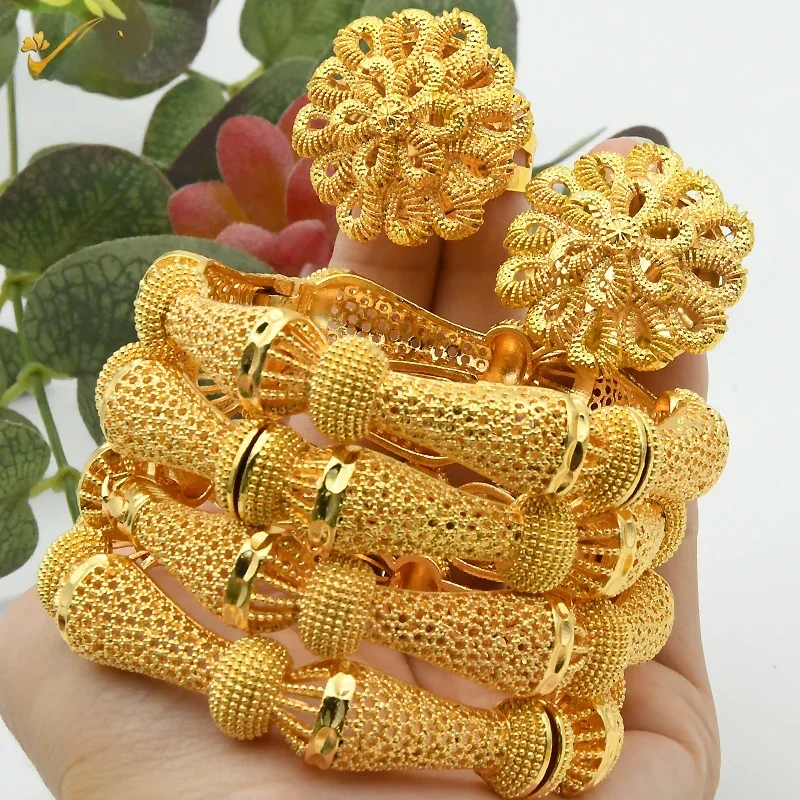 AliExpress - ANIID Frauen Charm Armband Armreif 24K Gold Farbe Schmuck Dubai Blume Armreif Marke Afrikanische Designer Äthiopischen Hawaiian Schmuck