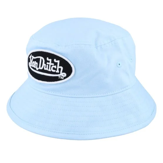 Von Dutch - Blå bucket Hat - Oval Patch Blue Bucket @ Hatstore
