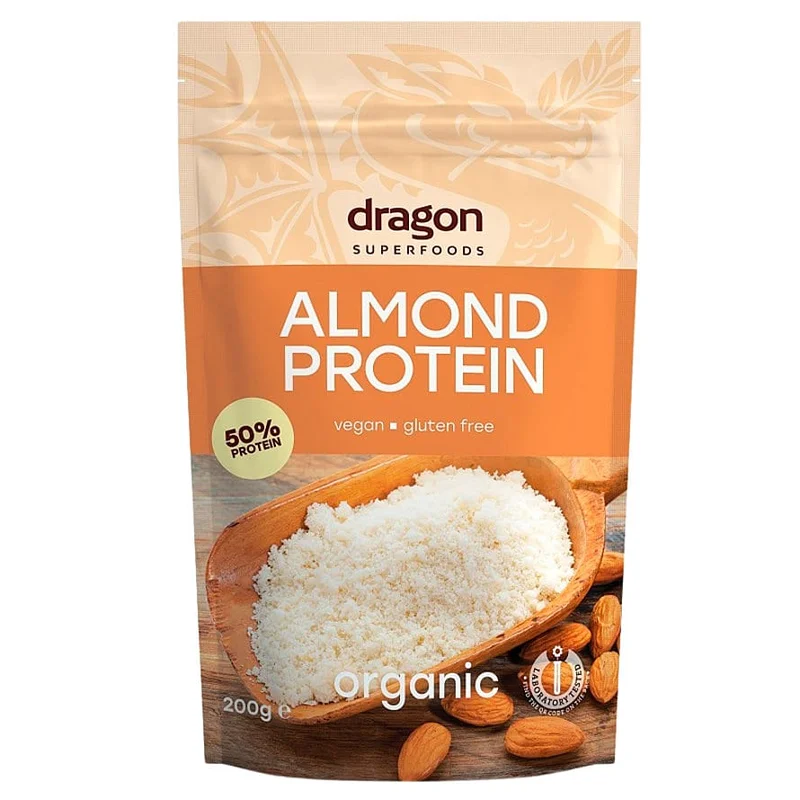 Spar 20% • Køb 2, Dragon Superfoods Mandel Proteinpulver Ø 200 g, Sport & Velvære, Protein & Energi, Proteinpulver