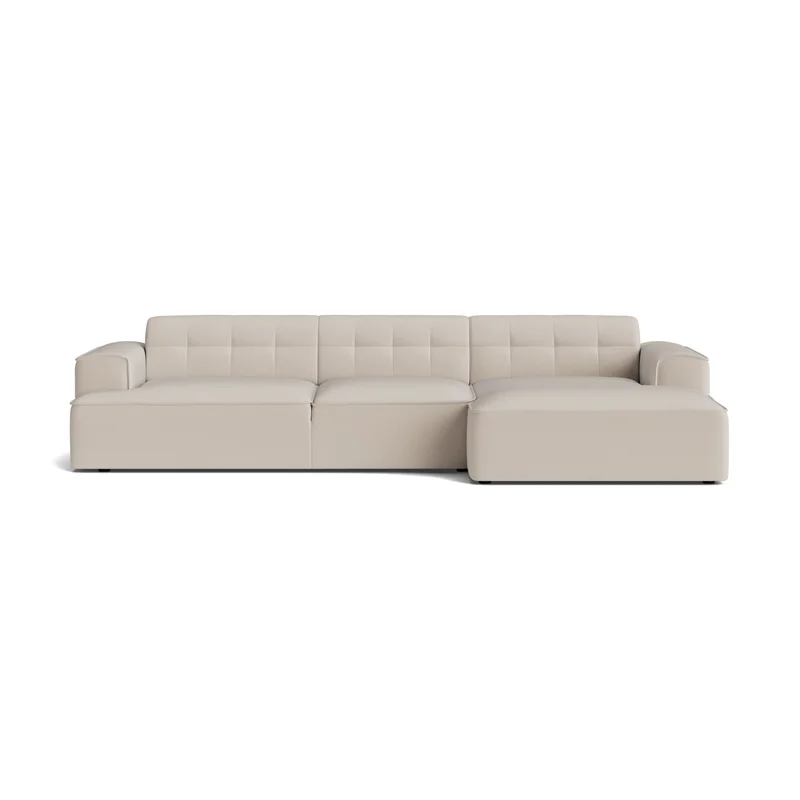 Marbella XL Chaiselong Sofa Højrevendt Lisboa Beige - Ekstra god Komfort, Slidstærk - 322x145x75cm - Sofa, Chaiselong