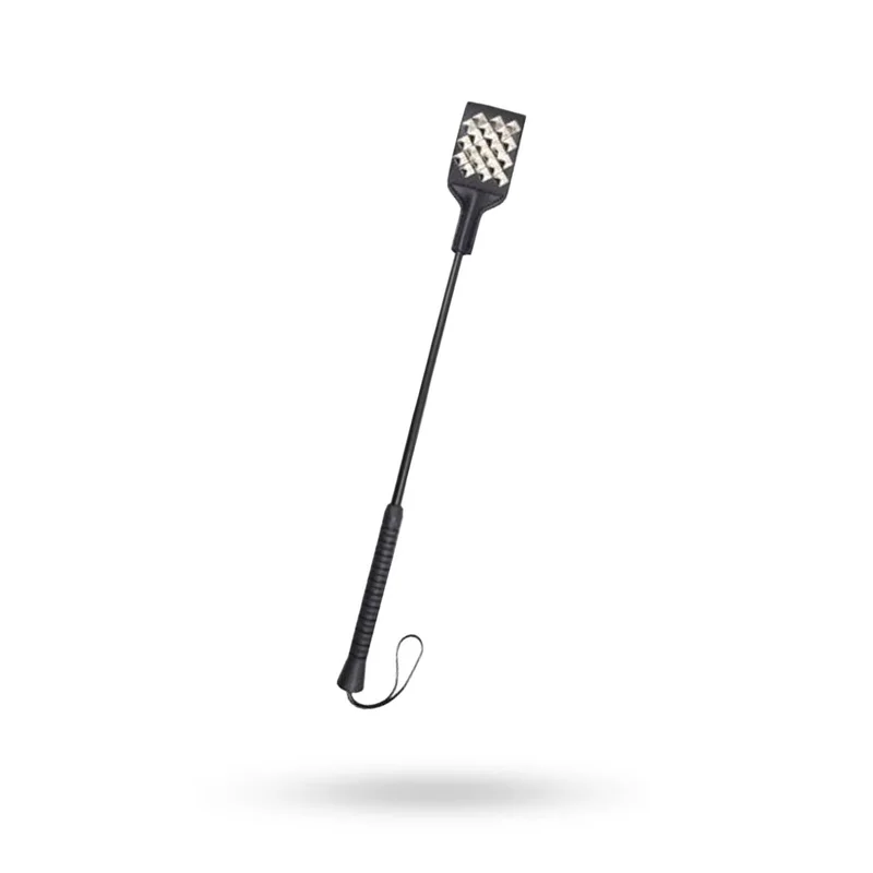 Toyz4Lovers: Square Spot Ridepisk med Nitter - Sort