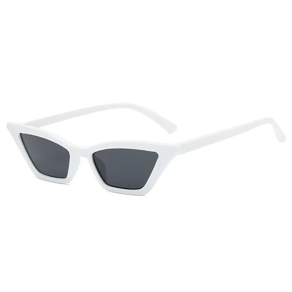 Små Cat Eye Solbriller Vintage Firkantede Nuancer Dame Briller