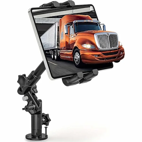 Tabletin teline kuorma-autoon, iPad-teline autoon, kuorma-autoon, ajoneuvoihin, pöydälle ja seinälle, alumiininen vahva tablettiteline tableteille 