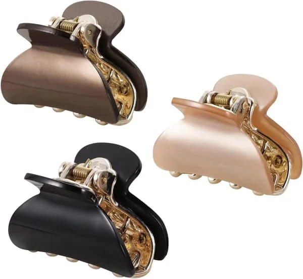 3-pack Hair Clip, Acrylic Hair Clip Holds Hair Firmly Non-slip