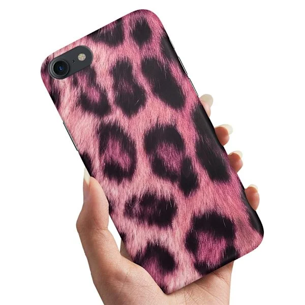 Skal / Mobilskal till iPhone 7 / 8 / SE - Pink Leopard