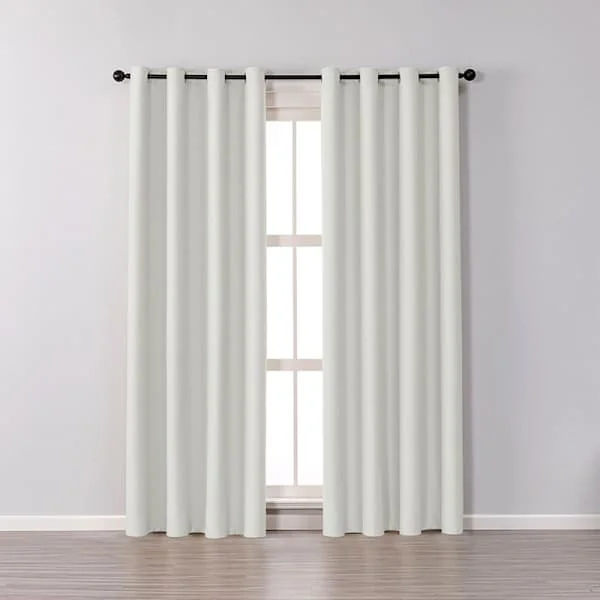 2-pakning Gardiner med maljer, mørkleggende, 132cm*213cm-FS- 132cm*213cm