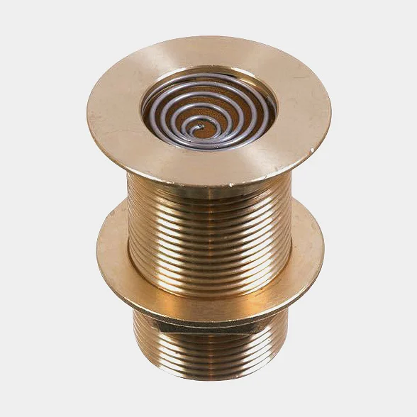 Bordgenomföring med fjädersil Guidi Thru-Hull Spiral Spring, mässing, 2" G (BSP), mässingfärgad