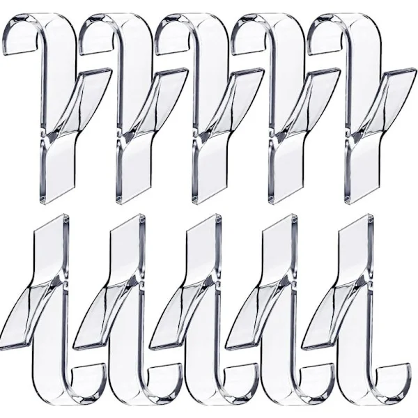 10 transparente radiatorkroker, heklet håndkle baderomskrok håndkle håndkle kokk radiator tørt håndkle patere håndkle tout radiatorene (transparente)