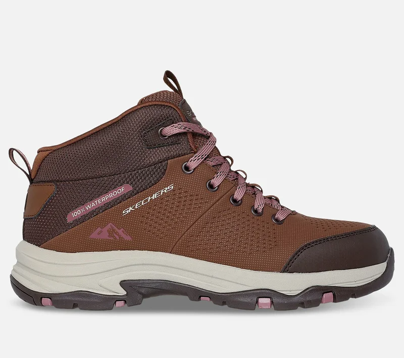 Skechers Vandrestøvler Dame - Relaxed Fit Trego Trail Destination - Brun - Str. 36 & Air-Cooled Memory Foam