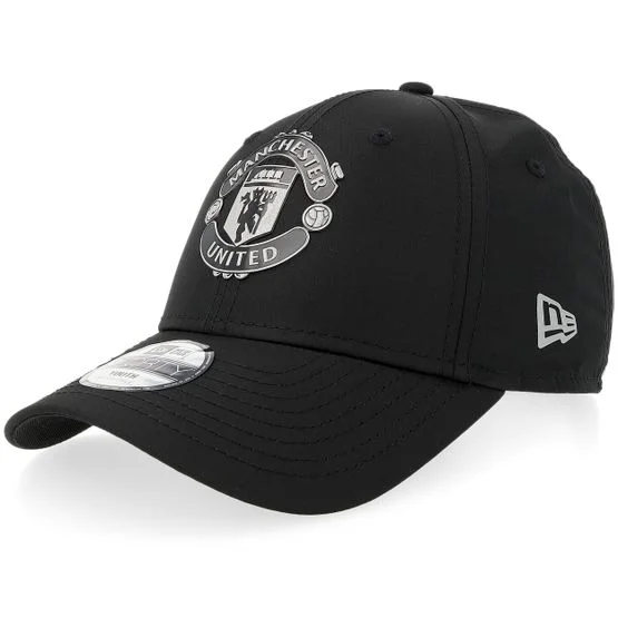 New Era - Football Svart adjustable Caps - Kids Manchester United Reflective 9FORTY Ktd Black Adjustable @ Hatstore