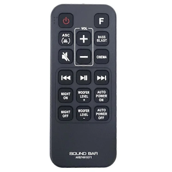 AKB74815371 Fjärrkontroll för LG Soundbar SJ3 SJ4 SK3D SK4D SL3D SPH4B W