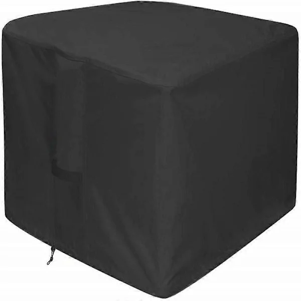 Bålpanne Trekk - Vanntett 420D Tykk Firkantet Terrasse Bålpanne Bord Trekk Svart (Firkantet - 82 x 82 x 61cm) - Passer 32 tommers Bålpanne/Bolle Trekk