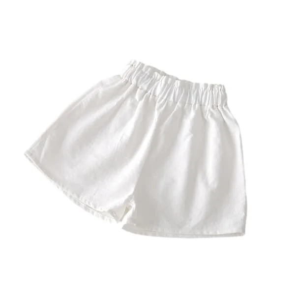 Tjejer Härliga shorts med elastisk midja Byxor Causal Bekväma korta byxor för inomhus utomhus