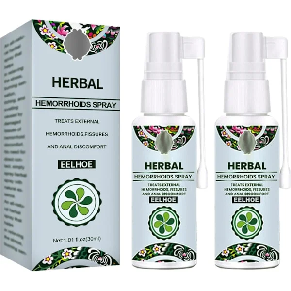 Peräpukamat - Nopea helpotus Hemocare Herbal Hemorrhoids Spray & Analese Numb Cream -tuotteilla (2 kpl)