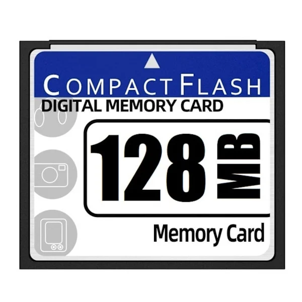 128 MB Compact Flash-minnekort for kamera, reklamemaskin, industriell datamaskin