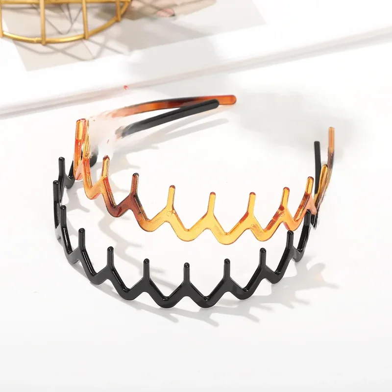 AliExpress - Gebogen Golvende Hoofdband Zwart Getande Antislip Haarhoepels Haarband Vrouwen Wassen Gezicht Haaraccessoires Koreaanse Bezel Head Hoops 