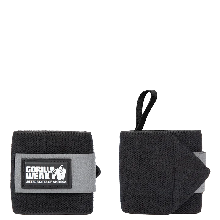 Gorilla Wear Gear Wrist Wraps Basic Svart/Grå