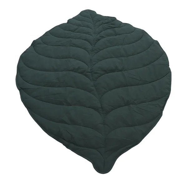 Leaf Shaped Rug Versatile Soft Comfortable Special Shaped Baby Crawling Mat for Home Nursery Decor Green