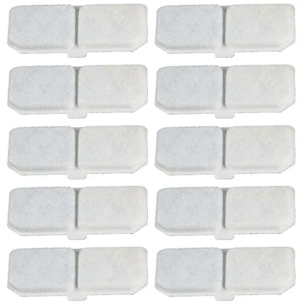 10 Pieces Cat Water Fountain Filter Replacement Filter Elements Water Dispenser Activated Carbon Filters