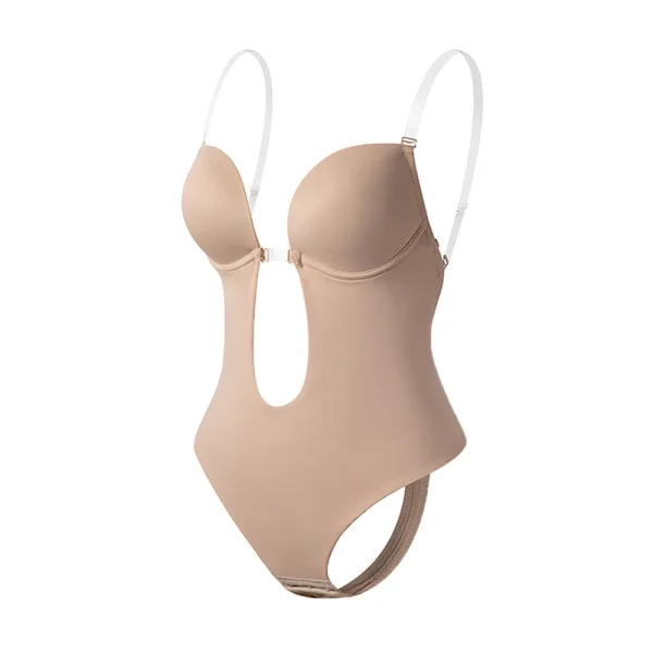 Kvinnors rygglösa formande kläder djup V-ringad body shaper för klänning med låg rygg