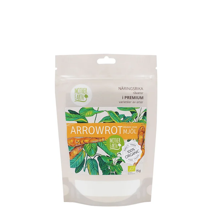 Mother Earth Arrowroot Pulver Økologisk 75 g