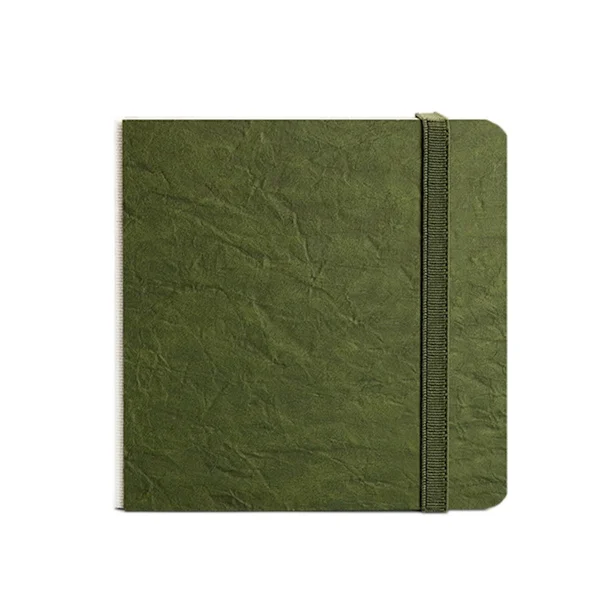Bomuldsrag akvarel skitsebog 16.5x16.5cm tealgrøn lommestørrelse 30 sider akrylvenligt papir til akvarel, akryl og blyant