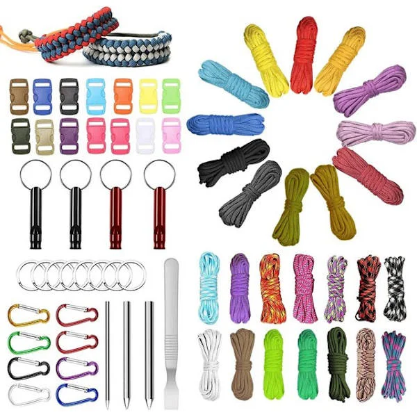 Paracord Sæt, Paracord 550 Nylon Snor Paracord Reb Multifunktion (f2)