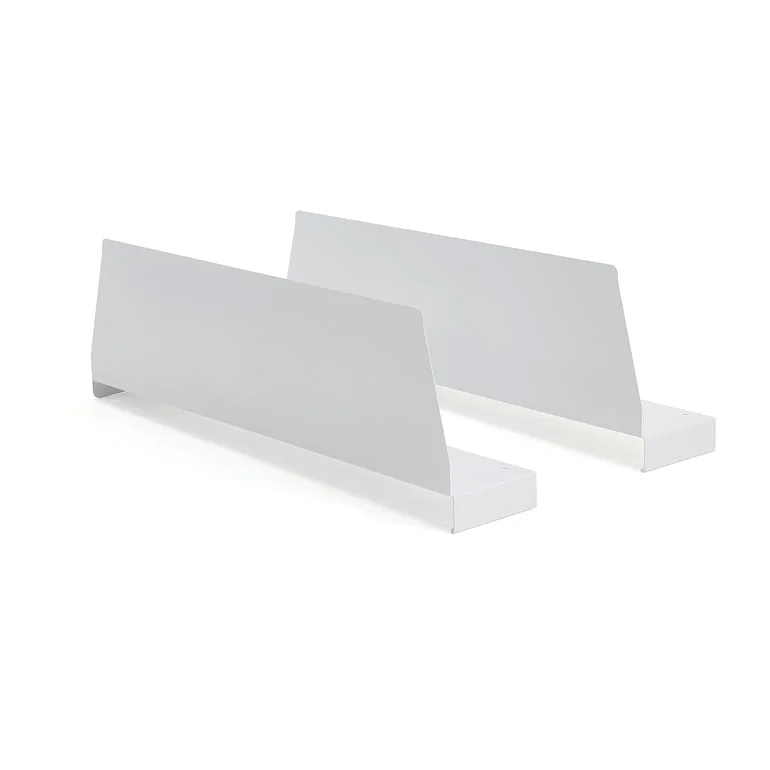 Avdeler SUPPLY til stålhyller, 2-pk., 160x575 mm, hvit
