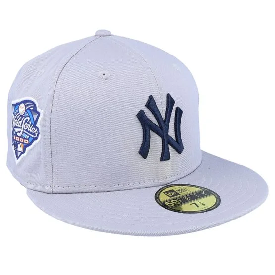 New Era - New York Yankees Side Patch 59FIFTY Grey Fitted Fitted Grey Cap - MLB @ Hatstore