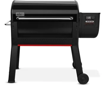Weber Smoque XL Pelletsgrill - Stor pelletsgrill med jämn cirkulation för intensiv smak