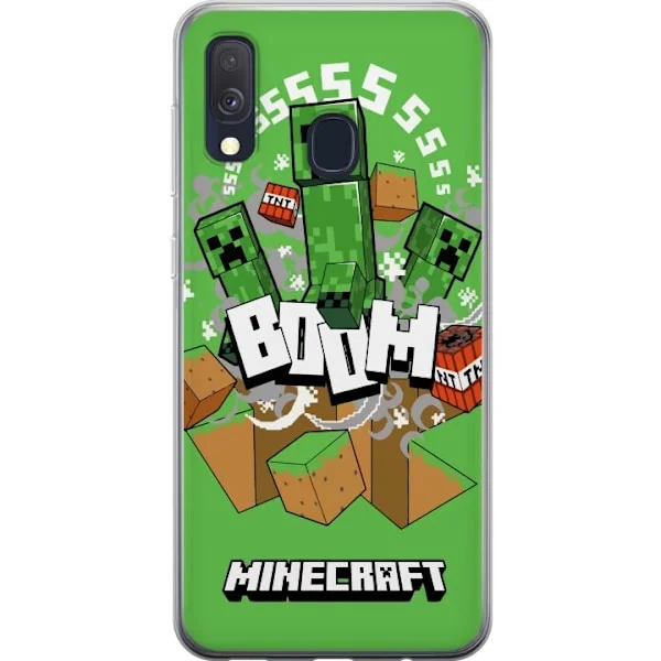 Kompatibelt Mobilskal till Samsung Galaxy A40 Minecraft Boom