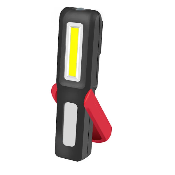 Rødt arbeidslys, magnetisk USB-oppladbart LED-arbeidslys, COB mekanisk inspeksjonslampe for bilreparasjon, garasje, camping, nødsituasjoner etc.