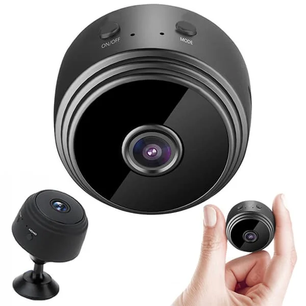 Mini WIFI overvåkingskamera | Trådløst 1080p HD spionkamera med vidvinkel og magnetisk feste