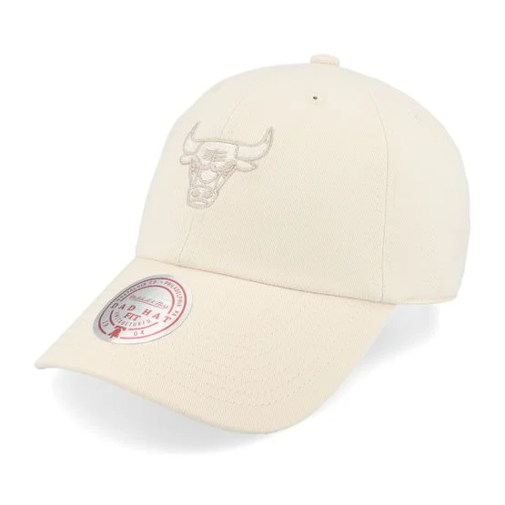 Mitchell & Ness - NBA Wit unconstructed Cap - Chicago Bulls Elite Neutrals Dad Cap Off White Dad Cap @ Hatstore