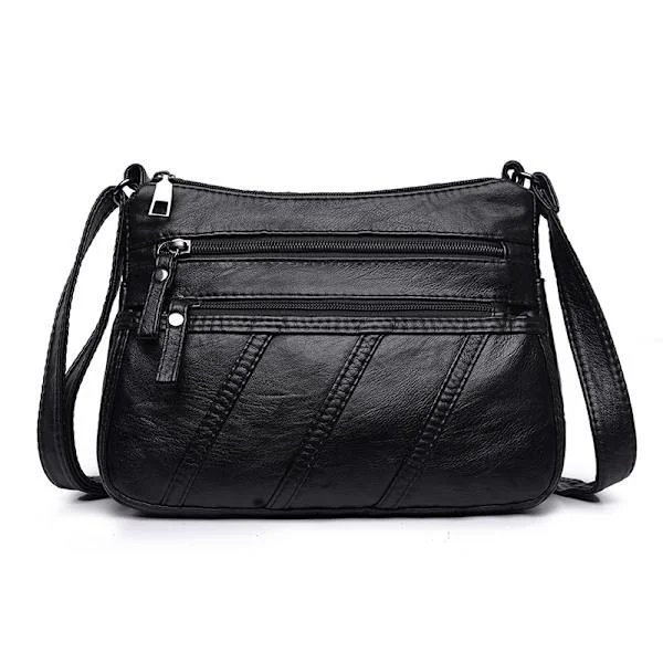Washed Soft PU Leather Wallet and Shoulder Bag Women Crossbody Bag Crossbody Messenger Bag (Style 7)