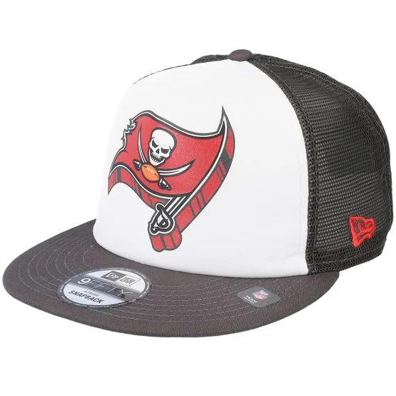 New Era - NFL White trucker Caps - Tampa Bay Buccaneers 9FIFTY Foamtruck C3 White/Brown Trucker @ Hatstore