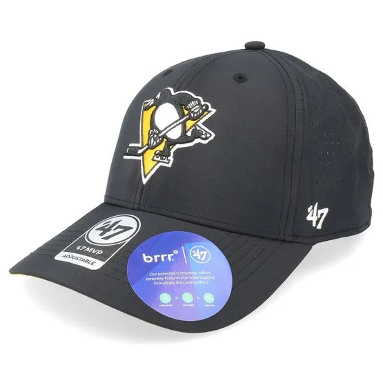 47 Brand - NHL - Black - adjustable - Cap - Pittsburgh Penguins NHL Back Line Mvp Black Adjustable - Hatstore