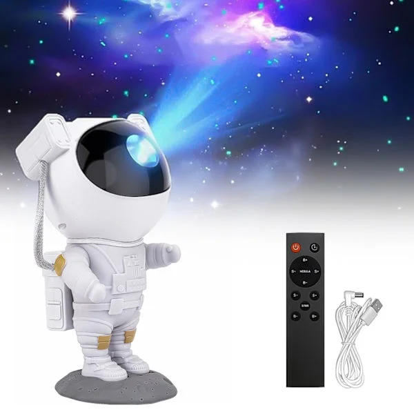 Galaxylampa Astronaut - Nattlampa - Stjärnprojektor med LED-lampa
