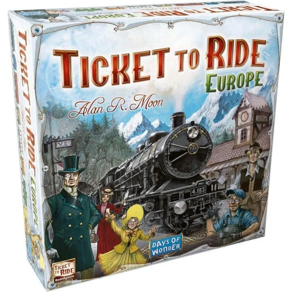 Ticket to Ride Europe Brädspel | Familjestrategispel för barn och vuxna