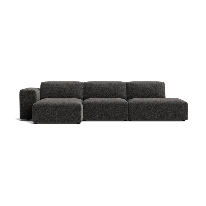 Soma chaiselong sofa, venstrevendt | Open end - Genesis Antracit - 336x147x75 - Sofa, chaiselong