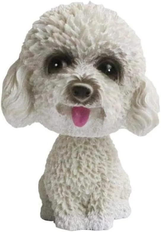 Kreativ Bilddekorasjon Hund Rister på Hodet Actionfigur Resin Hund Rister Hundetilbehør