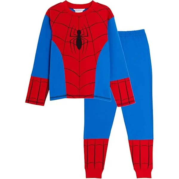 Lasten Hämähäkkimies Pyjama Kokopitkä Pyjama Avengers Yöasut Setti 140cm 140cm-tfrf 140cm