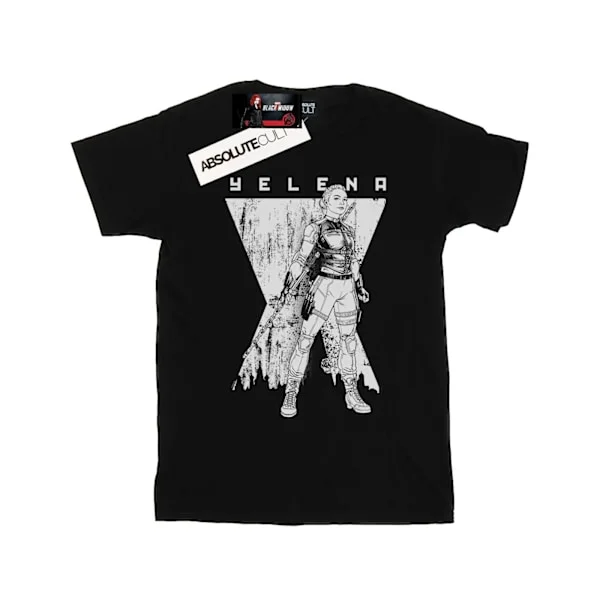 Marvel Herr Svart Änka Film Yelena Romanoff Mono T-Shirt L Svart