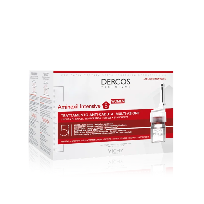 Vichy Dercos Aminexil trattamento anticaduta donna 42 fiale x 6